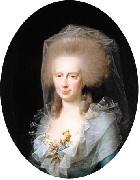 Jens Juel Portrait of Bolette Marie Harboe  wife of Johan Frederik Lindencrone oil